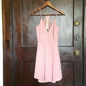 Blush Pink Mini Dress